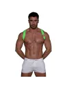 Harnais Elastique Vert fluo Pour Homme De Face