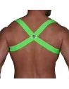 Harnais Elastique Vert fluo De Dos