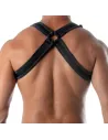 Harnais Neoprene - Noir - Croisement dorsal