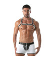 Neoprene Bulldog harness White