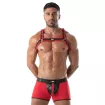 Harnais Homme - Neoprene Rouge - Logo Tof Paris
