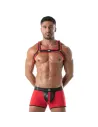 Harnais Homme - Neoprene Rouge - Logo Tof Paris
