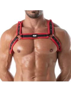 Neoprene Bulldog harness Red