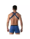 Neoprene Bulldog harness Blue