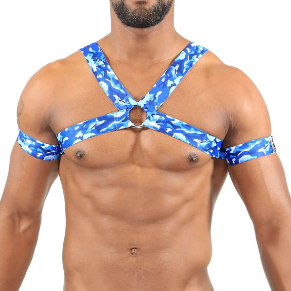 Elastic harness Blue Camo