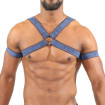 Elastic harness Blue Jeans - TOF-PARIS.com