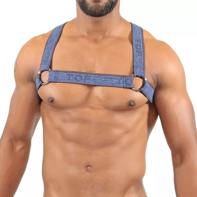 Elastic harness Blue Jeans - TOF-PARIS.com
