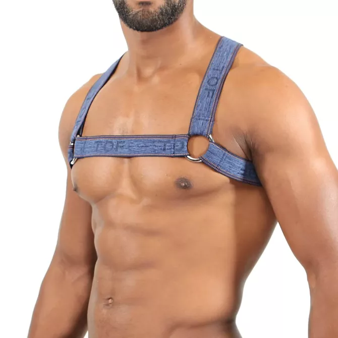 Elastic harness Blue Jeans - TOF-PARIS.com