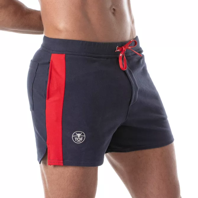 Sexy Football Shorts Navy - Men's Sexy Sport Shorts | TOF Paris