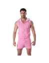 Sweat à capuche zippé sans manches pour hommes