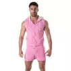 Zipped Sleeveless Hoodie For Men