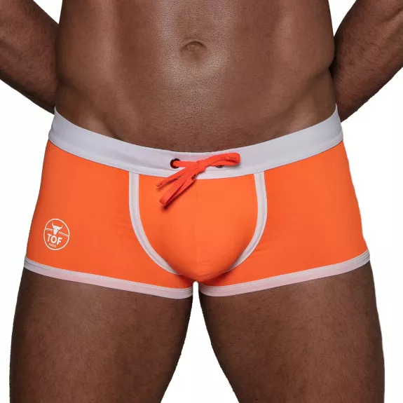 Neon Swim Trunks Orange
