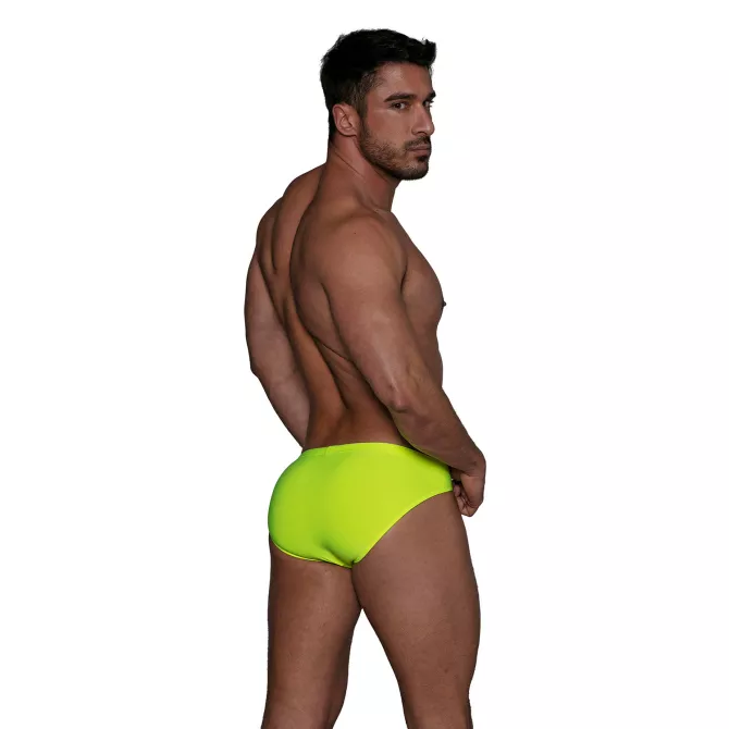 Mini Slip de Bain Homme Neon Jaune - Sexy et Fluo | TOF Paris
