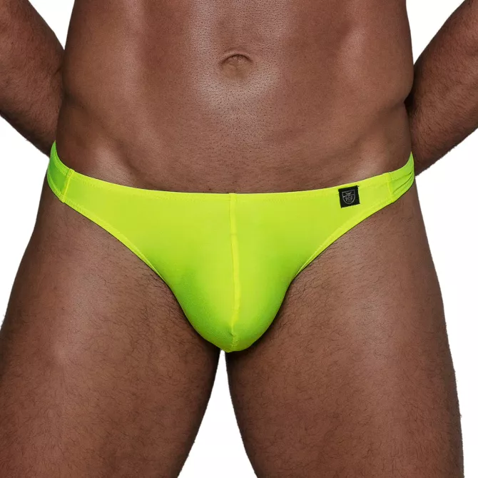 String de bain jaune fluo pour homme