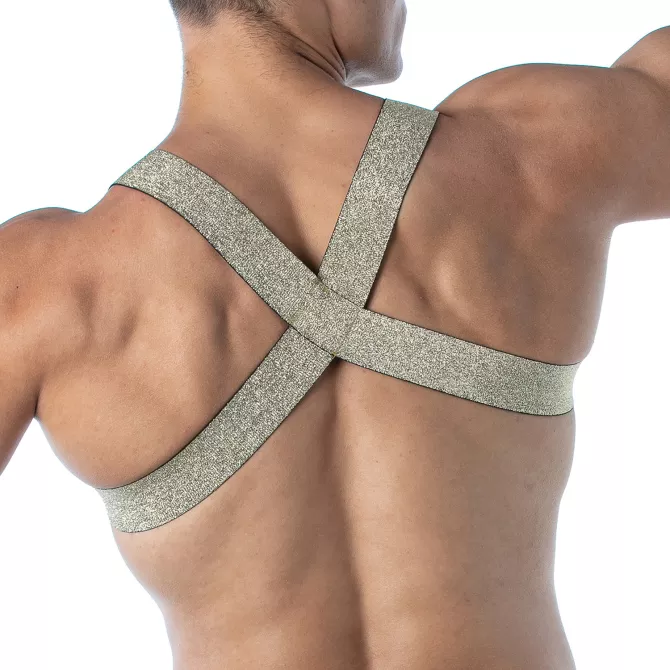 Magic H Harnais Or – Harnais pour homme sexy et tendance | TOF Paris