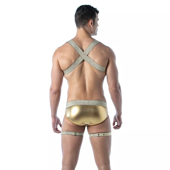 Harnais De Cuisse Magic Or – Accessoire sexy pour homme