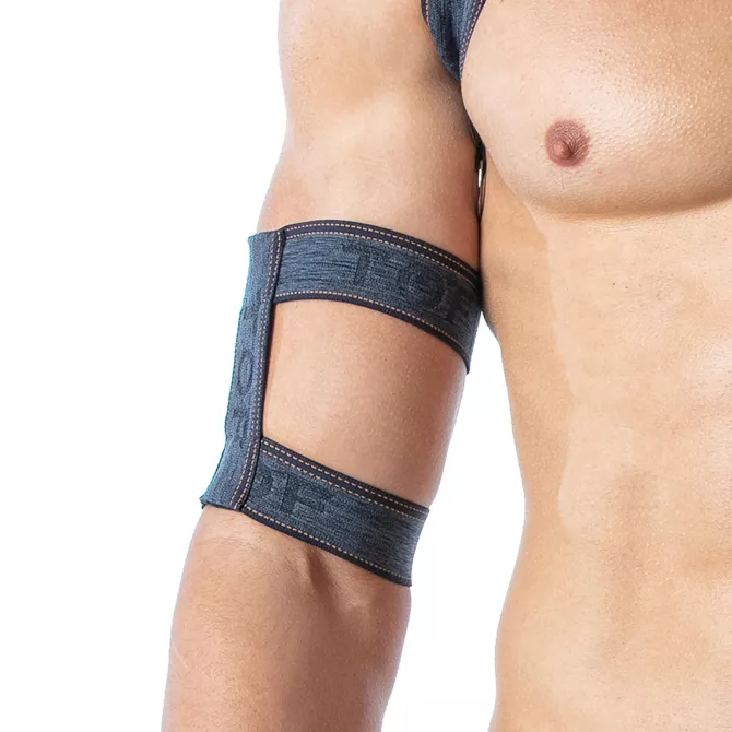 Denim Arm Harness Blue - Stylish and Comfortable Accessory