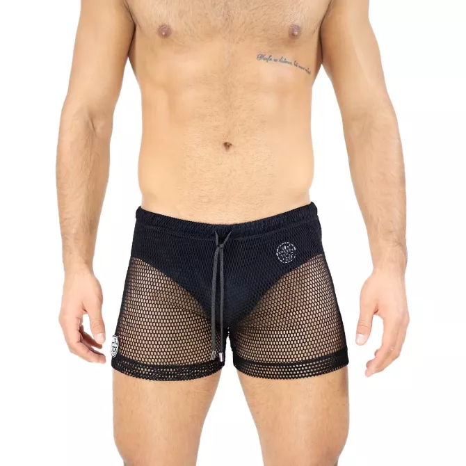 Short de bain Ibiza Noir - TOF-PARIS.com