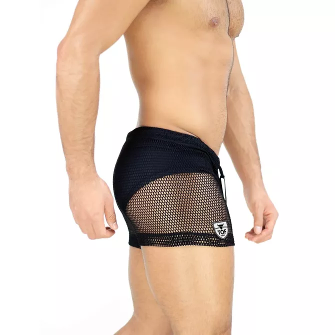 Short de bain Ibiza Noir - TOF-PARIS.com