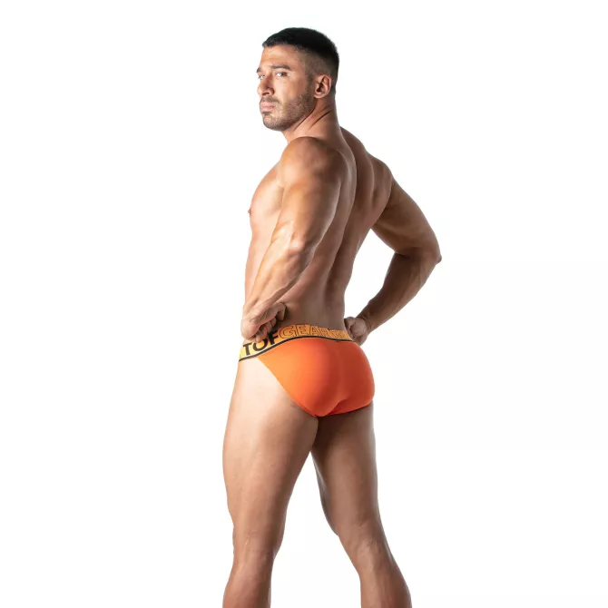 Champion Tanga Orange - Sous-vêtement Homme Sexy et Confortable | TOF Paris