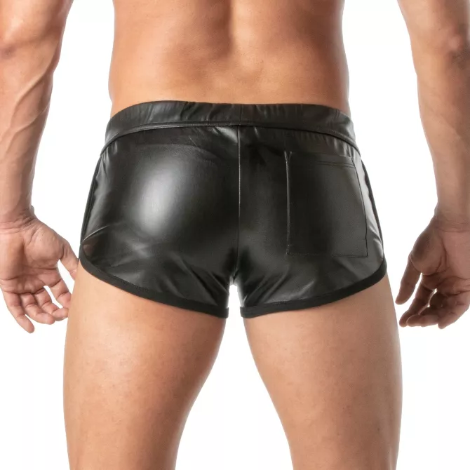 Short Fetish Sexy Homme - Rétro Et Audacieux En Imitation Cuir