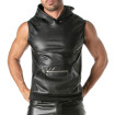Men's Faux Leather Kinky Sweatshirt - Sexy Style Made in France