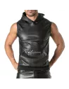Kinky Zipped Pocket Sleeveless Hoodie
