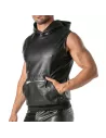 Sweat à capuche zippé sans manches Kinky