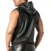 Men's Faux Leather Kinky Sweatshirt - Sexy Style Made in France
