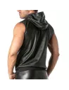 Kinky Zipped Pocket Sleeveless Hoodie