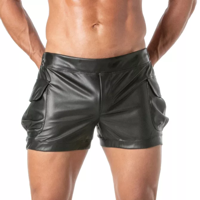 Salopette short fetish homme - Style modulable et sexy | TOF Paris