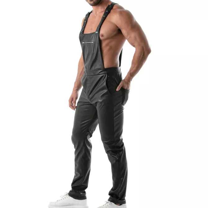 Salopette Pantalon Kinky - Pantalon Fetish Homme en Faux Cuir