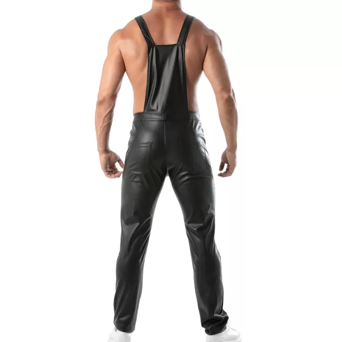 Kinky Overalls Pants - Men's Faux Leather Fetish Pants