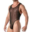 Body Sexy Homme En Mesh Transparent - Élégance TOF Paris