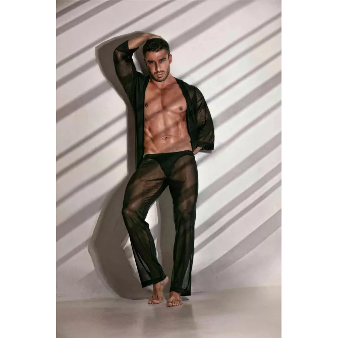 Bas de kimono en mesh transparent - Pantalon sexy homme | TOF Paris