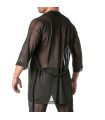Men’s Sexy Top - Transparent Mesh Kimono | TOF Paris