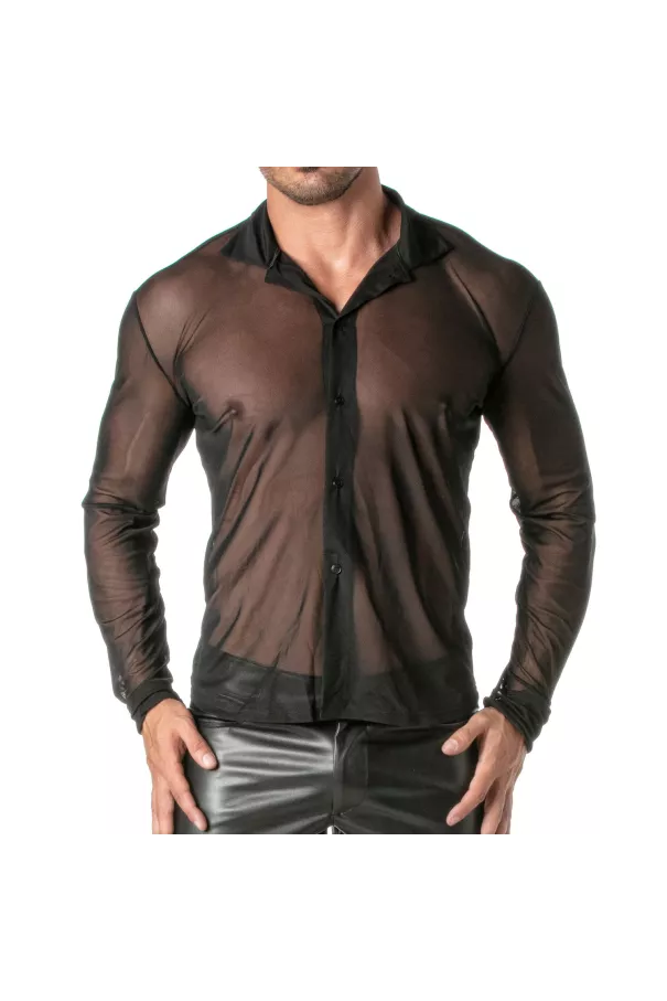 Chemise Sexy Homme - Transparence et Elégance | TOF Paris