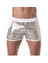 Glitter Sexy Shorts Silver for men