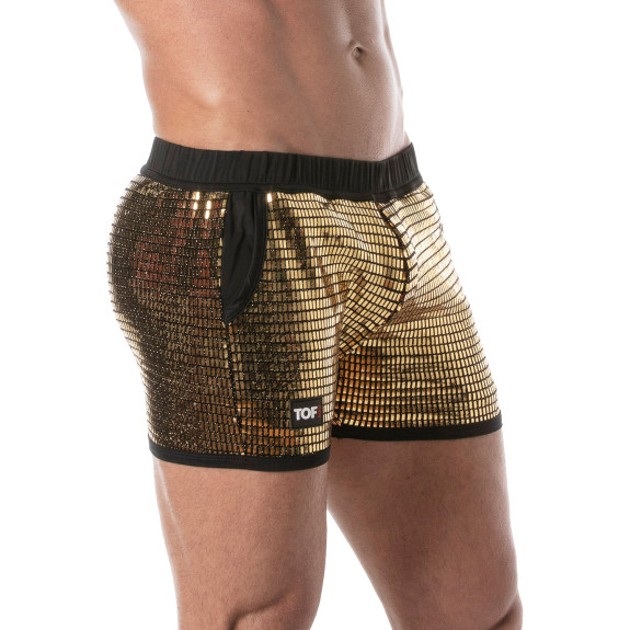 Glitter Shorts Gold for men
