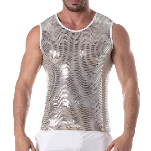 Glitter Tank Top Silver