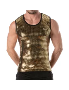 Glitter Tank Top Gold for men