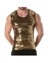 Débardeur à paillettes or pour hommes