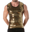 Glitter Tank Top Gold for men