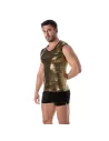 Débardeur à paillettes or pour hommes