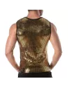 Débardeur à paillettes or pour hommes