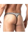 Men's Silver Sequin Thong