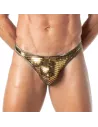 String à paillettes or pour hommes