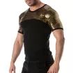 T-shirt à paillettes or pour hommes