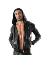 Leather Hoodie Vest for men