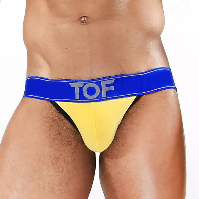 Jockstrap Carter Jaune/Bleu - TOF-PARIS.com